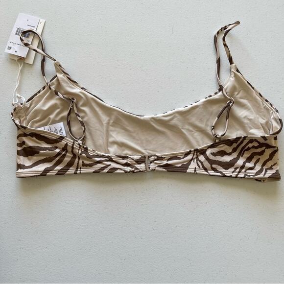 NWT Good American Zebra Bikini Swim Plus Size BBW Curvy Big Bust Top - Picture 2 of 7